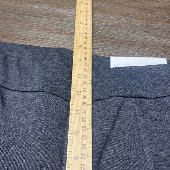 Cato Grey Rayon Stretch Blend High Rise Trousers Size 18/20 W Hook Eye closure - Picture 8 of 10